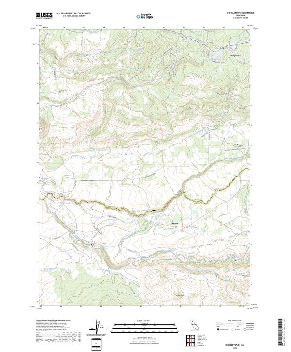 USGS Topographic Map – Shingletown