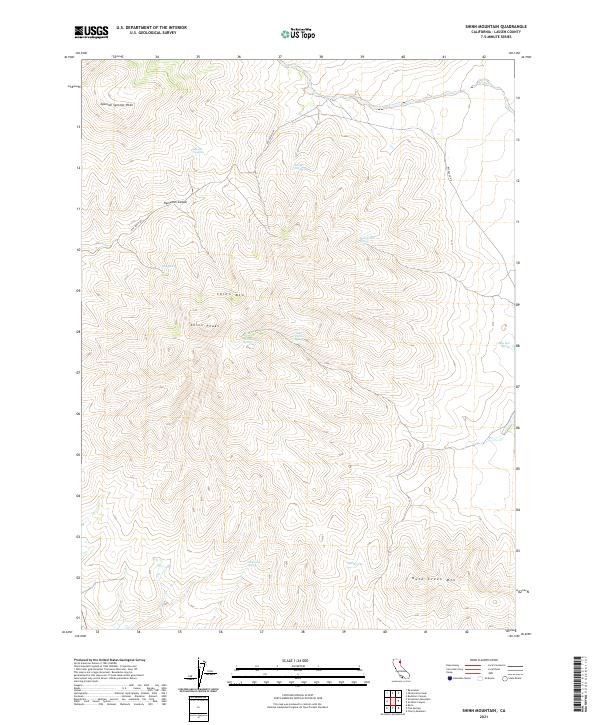 USGS Topographic Map – Shinn Mountain