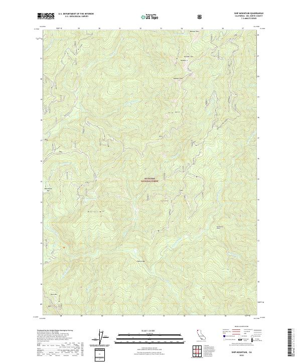 USGS Topographic Map – Ship Mountain