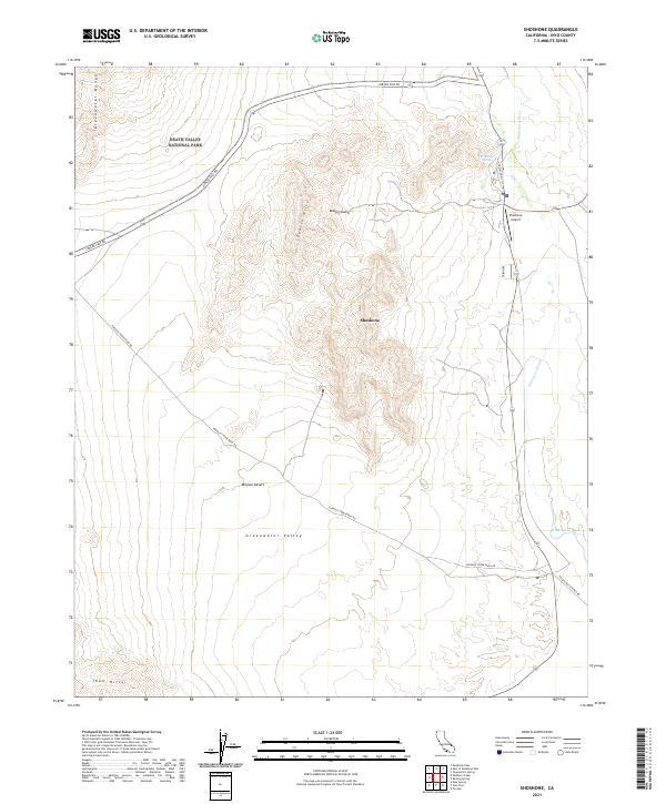USGS Topographic Map – Shoshone