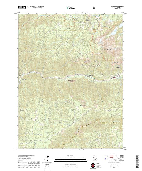 USGS Topographic Map – Sierra City