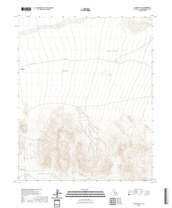 USGS Topographic Map – Silurian Hills
