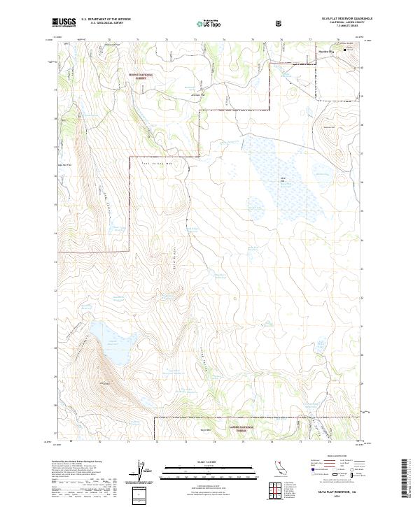 USGS Topographic Map – Silva Flat Reservoir