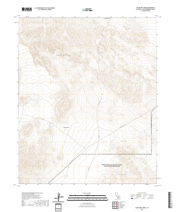 USGS Topographic Map – Silver Bell Mine