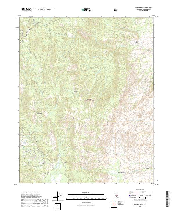 USGS Topographic Map – Sirretta Peak