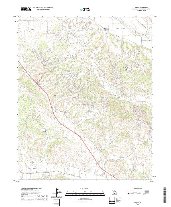 USGS Topographic Map – Sisquoc