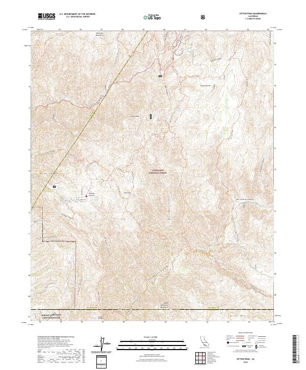 USGS Topographic Map – Sitton Peak