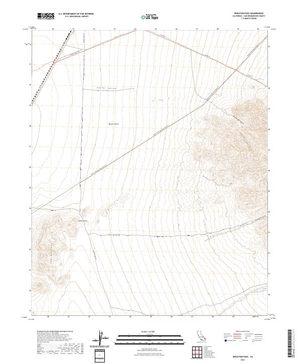 USGS Topographic Map – Skeleton Pass
