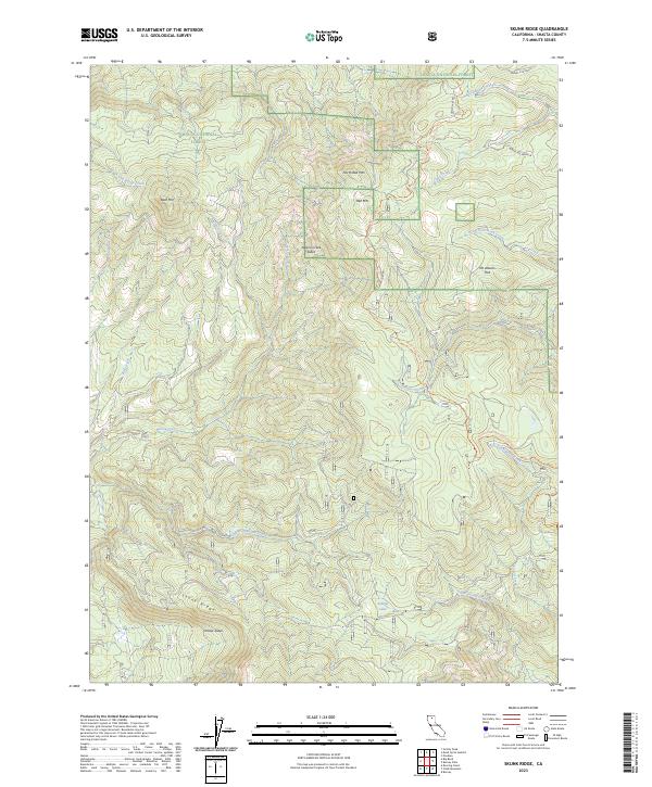 USGS Topographic Map – Skunk Ridge