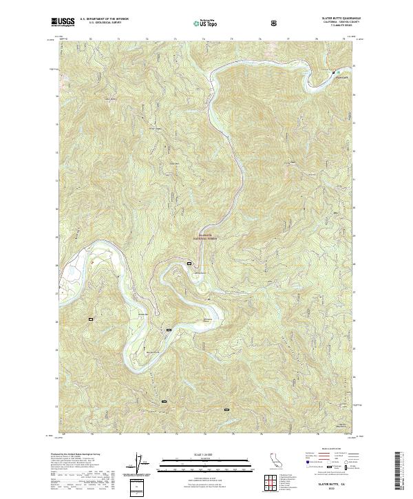 USGS Topographic Map – Slater Butte