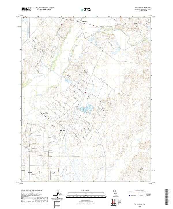 USGS Topographic Map – Sloughhouse