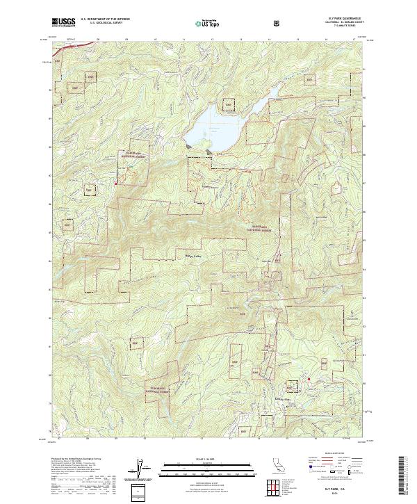USGS Topographic Map – Sly Park