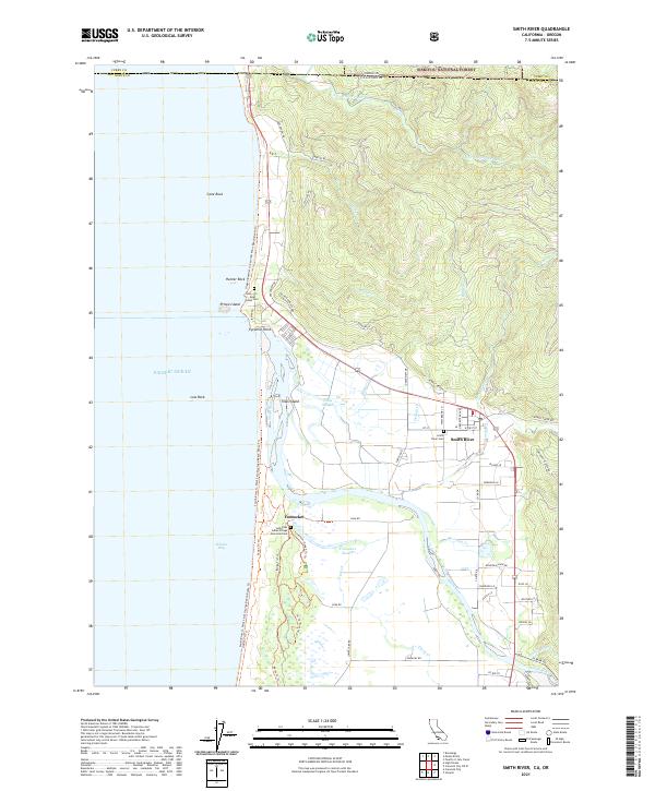 USGS Topographic Map – Smith River