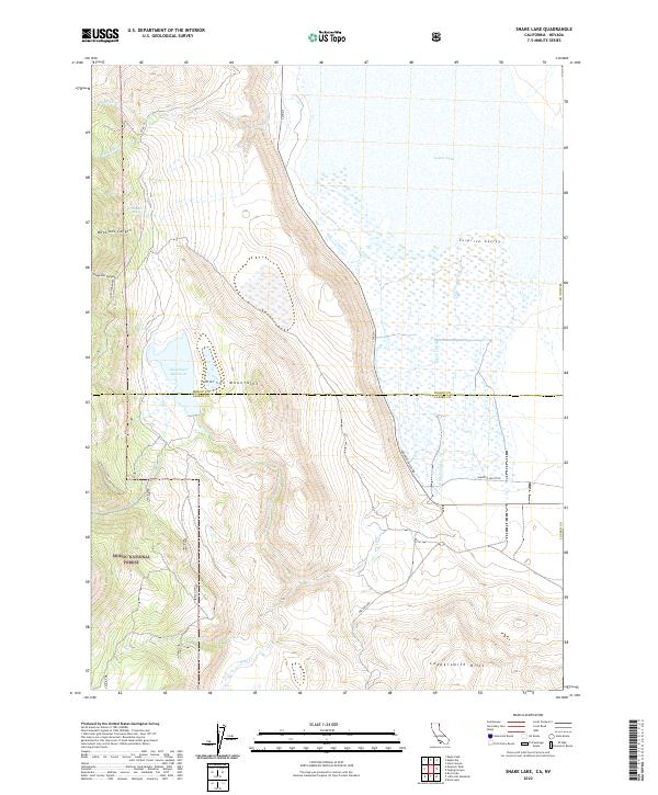 USGS Topographic Map – Snake Lake