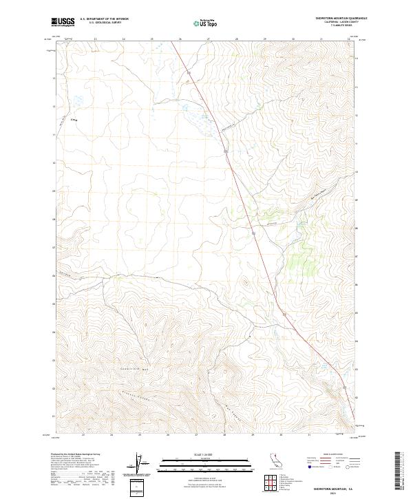 USGS Topographic Map – Snowstorm Mountain