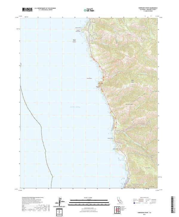 USGS Topographic Map – Soberanes Point