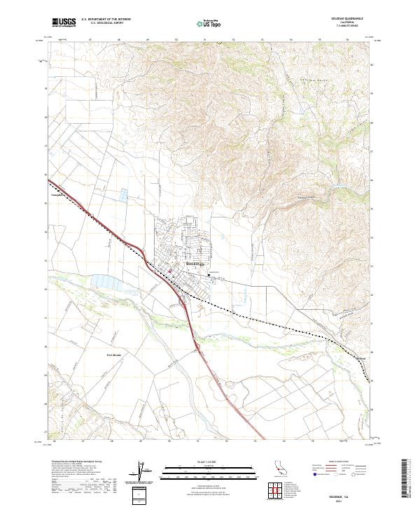 USGS Topographic Map – Soledad