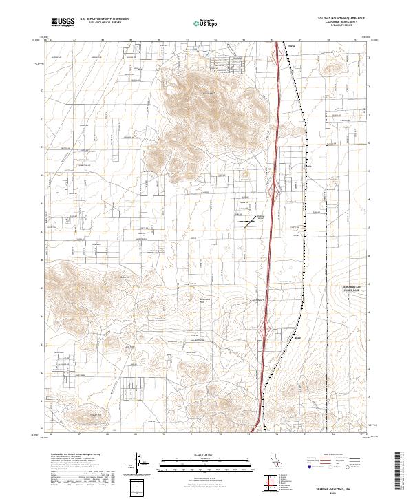 USGS Topographic Map – Soledad Mountain