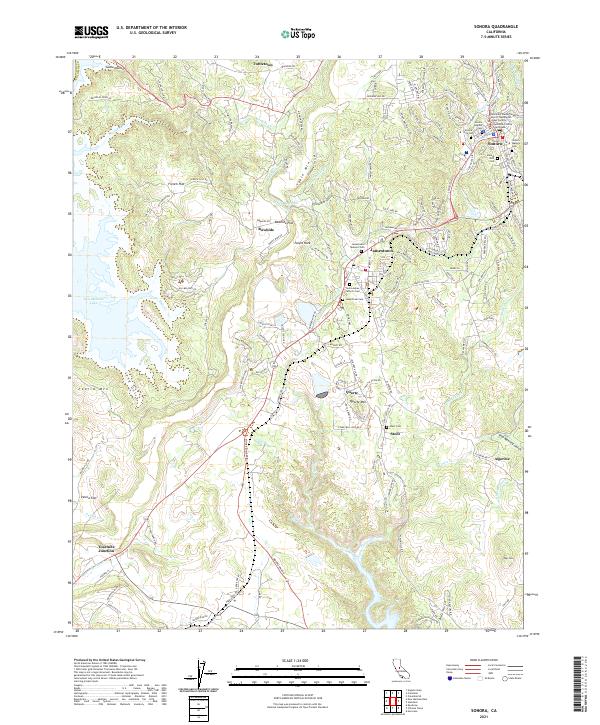 USGS Topographic Map – Sonora