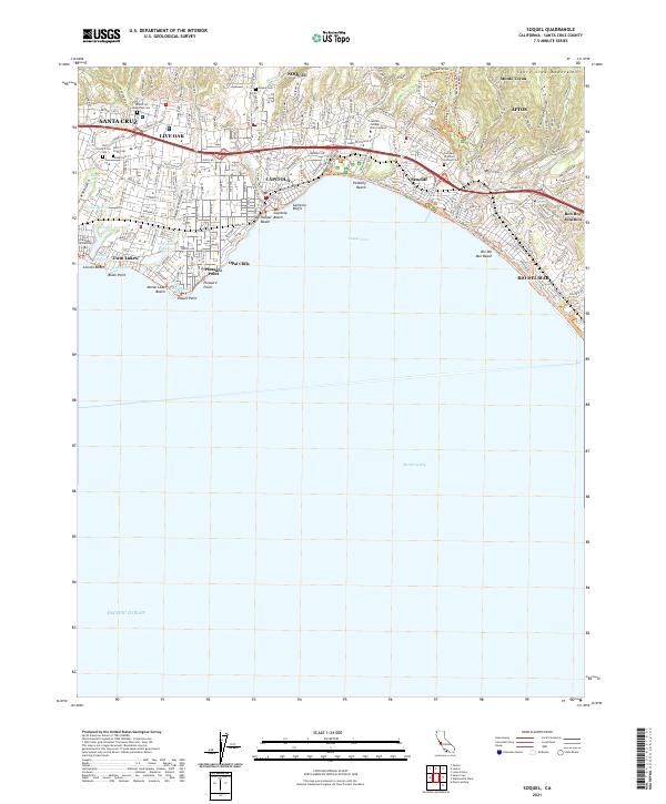 USGS Topographic Map – Soquel