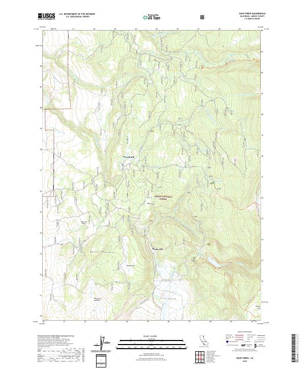 USGS Topographic Map – Soup Creek