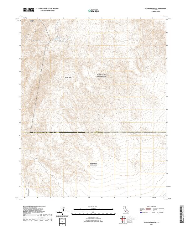 USGS Topographic Map – Sourdough Spring
