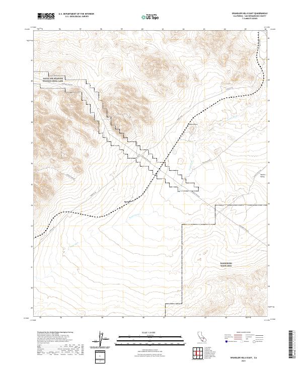 USGS Topographic Map – Spangler Hills East