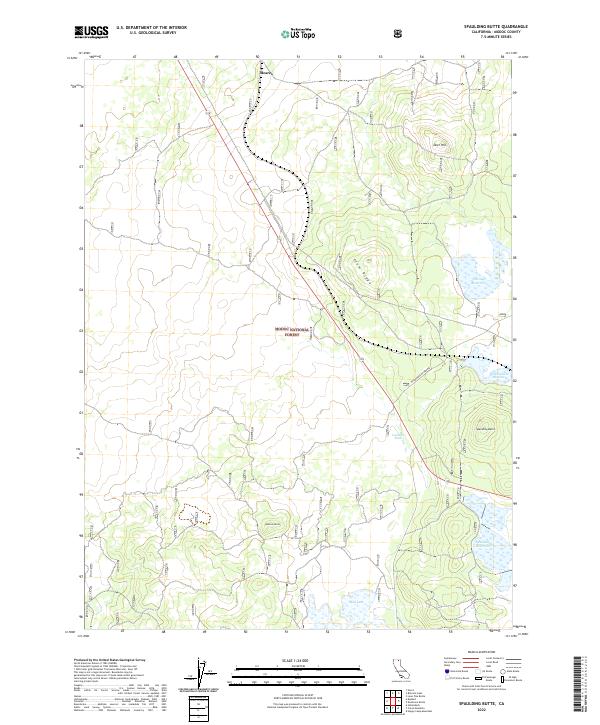 USGS Topographic Map – Spaulding Butte