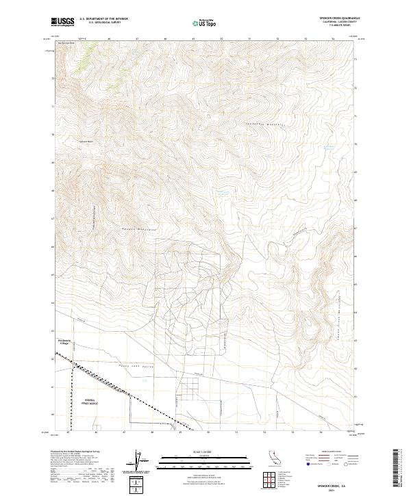 USGS Topographic Map – Spencer Creek