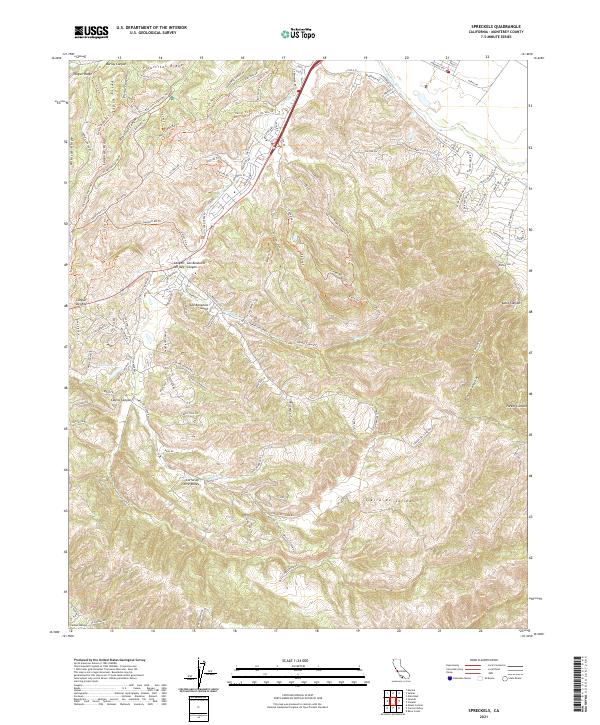 USGS Topographic Map – Spreckels