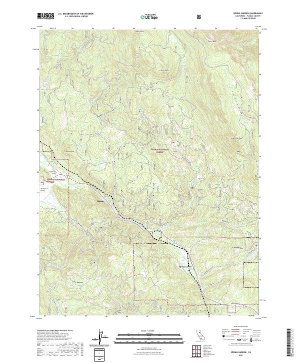 USGS Topographic Map – Spring Garden