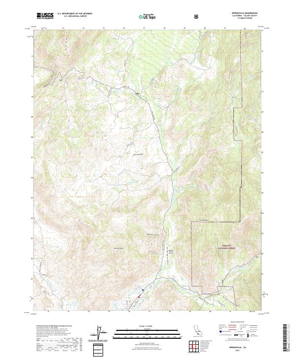 USGS Topographic Map – Springville
