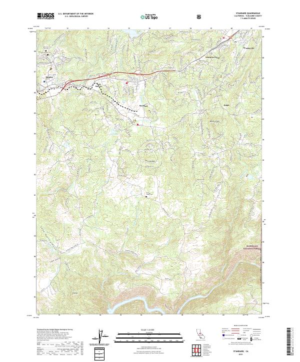USGS Topographic Map – Standard
