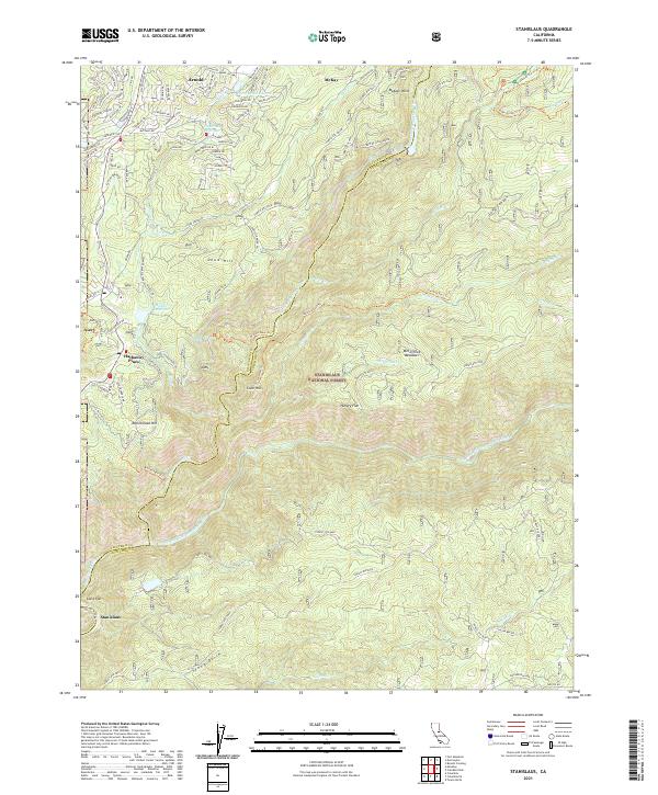 USGS Topographic Map – Stanislaus