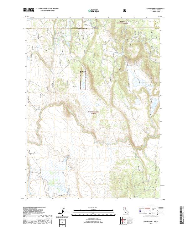 USGS Topographic Map – Steele Swamp
