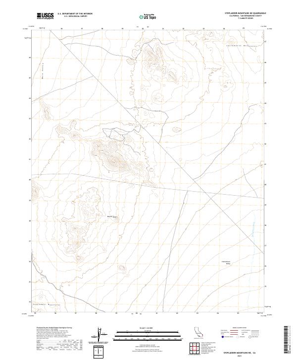 2021 Map of Stepladder Mountains NE, 2021 Print