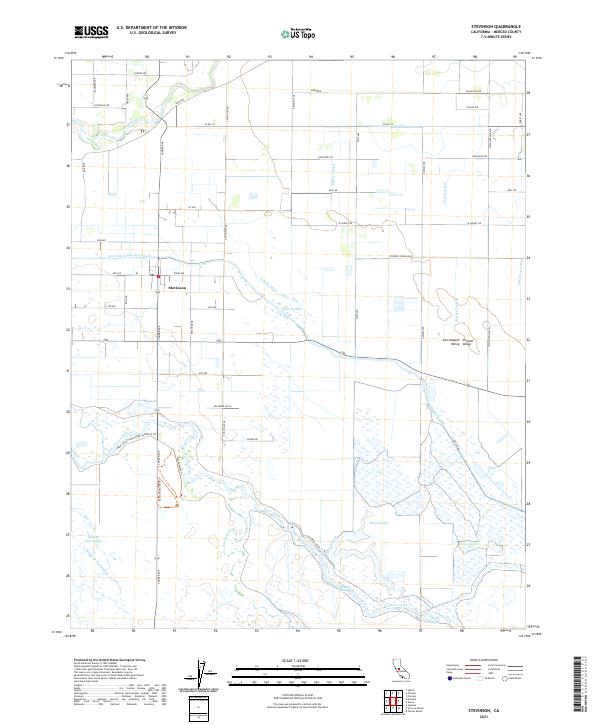 USGS Topographic Map – Stevinson