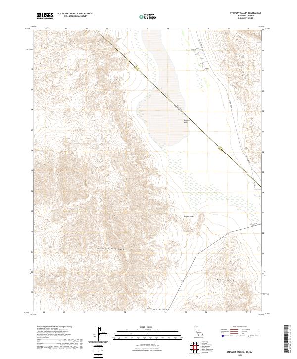 USGS Topographic Map – Stewart Valley
