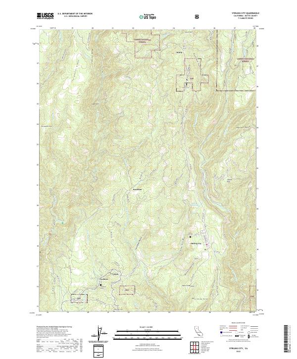 USGS Topographic Map – Stirling City