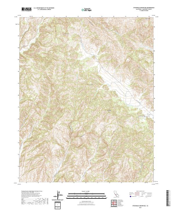 USGS Topographic Map – Stockdale Mountain
