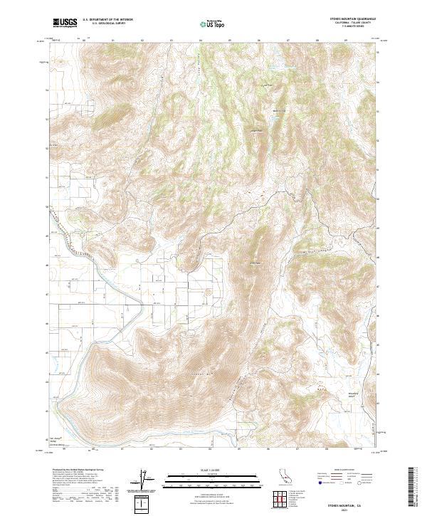 USGS Topographic Map – Stokes Mountain