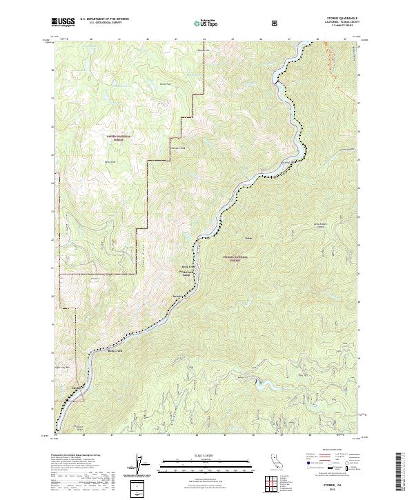 USGS Topographic Map – Storrie