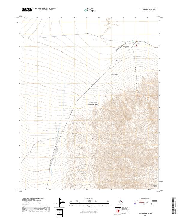 USGS Topographic Map – Stovepipe Wells