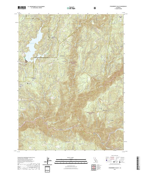 USGS Topographic Map – Strawberry Valley
