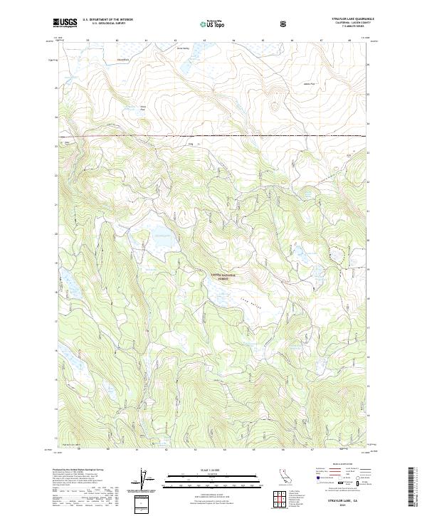 USGS Topographic Map – Straylor Lake