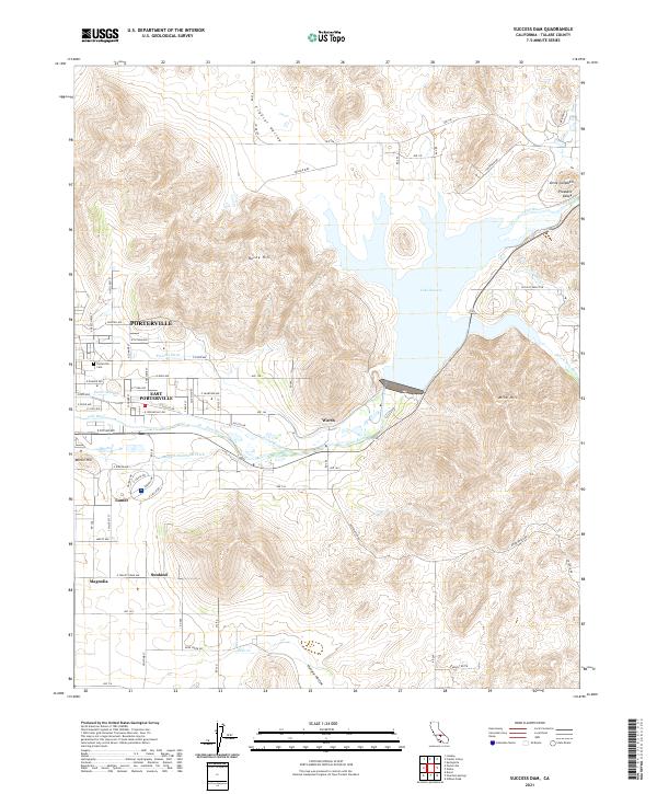 USGS Topographic Map – Success Dam