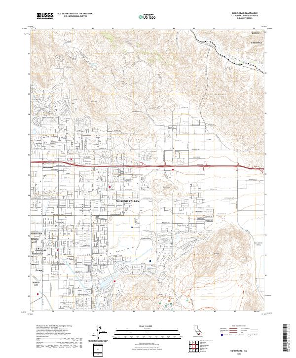 USGS Topographic Map – Sunnymead