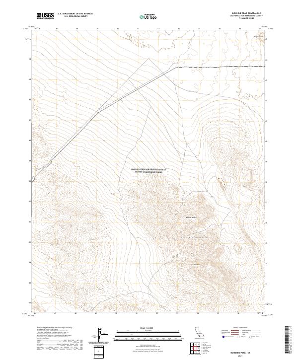 USGS Topographic Map – Sunshine Peak