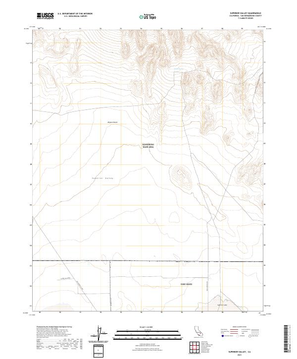 USGS Topographic Map – Superior Valley