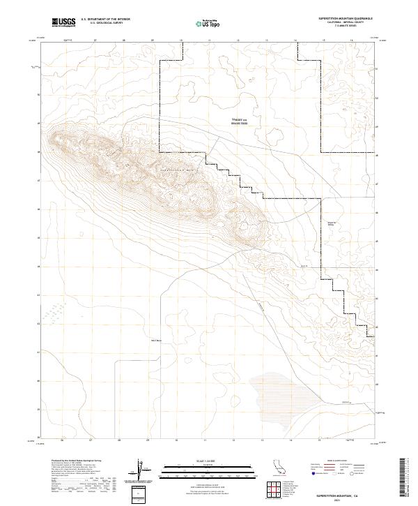 USGS Topographic Map – Superstition Mountain